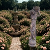 71" Lady Statue Carrying Flower Pot "Dariia" - Blue Bronze (Left)