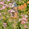 74" Country Style Birdhouse & Feeder Stake I