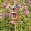 74" Country Style Birdhouse & Feeder Stake II