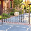 74" Iron Garden Gate Fence - Antique Bronze