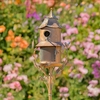 74" Pagoda Style Birdhouse & Feeder Stake