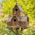 76" Double Multi Level Birdhouse Stake 76" Double Multi Level Birdhouse Stake