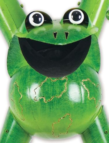 7ft. OMG Giant Metal Frog Sculpture Statue - Click to enlarge