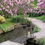 8.75ft. Parisian Garden Bridge w/Mosaic Accent - Bronze