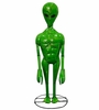 8 Ft. Green Alien Statue - Recycled Metal
