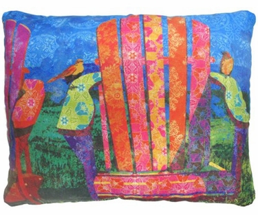 Adirondack Chair Outdoor Pillow - Click to enlarge