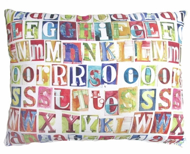 Alphabet Outdoor Pillow - Click to enlarge