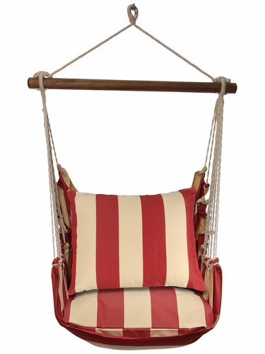 Americana Stripe Fabric Hammock Chair Swing Set - Click to enlarge