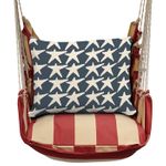 Americana Stripe Flag Stars Hammock Chair Swing Set