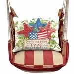 Americana Stripe Independence Old Glory Hammock Chair Swing Set