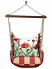 Americana Stripe Poppies & Bee Hammock Chair Swing Set