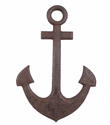 Anchor Wall Decor - Iron Finish - Click to enlarge