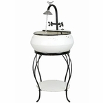 Antique Vintage Sink Fountain &  Stand