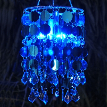 Anywhere Shimmer Chandelier - Blue - Click to enlarge