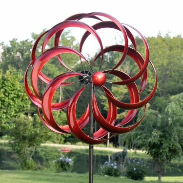 Red Aspen Wind Spinner - Click to enlarge