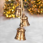 Assorted 3-Piece Iron Bell Clusters (Set of 7) - Antique Gold