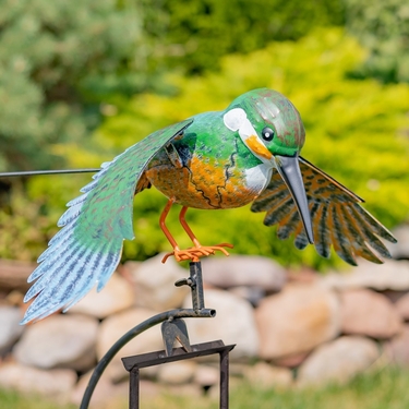 Assorted Metal Bird Rocking Stakes (Set of 6) - Click to enlarge