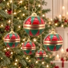 Assorted Hanging Christmas Ornaments (Set of 5) -  Red, Green, & Gold