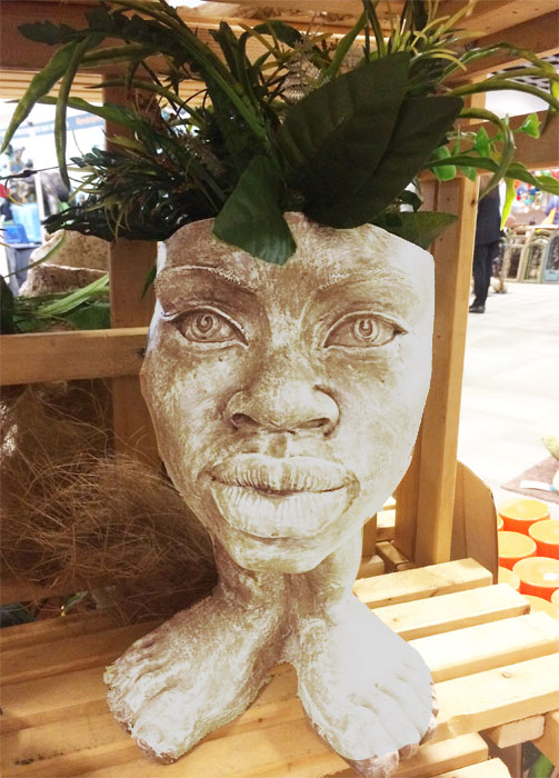 Aunt Kayla Face Planter - Antique Finish