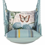 Azure Bay Butterfly Study Hammock Chair Swing Set