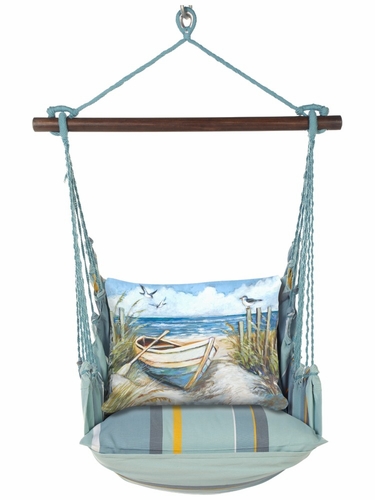 Azure Bay Coastal Retreat Hammock Chair Swing Set - Click to enlarge