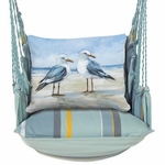 Azure Bay Seagull Duo Hammock Chair Swing Set