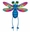 28" Friendly Dragonfly Garden Stake