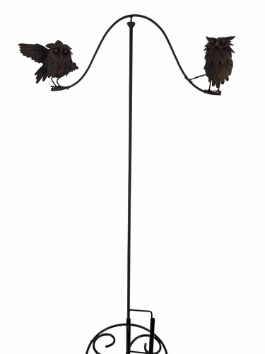 Balancer Owls on Branch Garden Stake - Click to enlarge