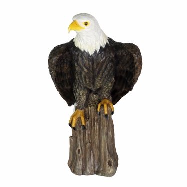 Bald Eagle on Log Statue - Click to enlarge