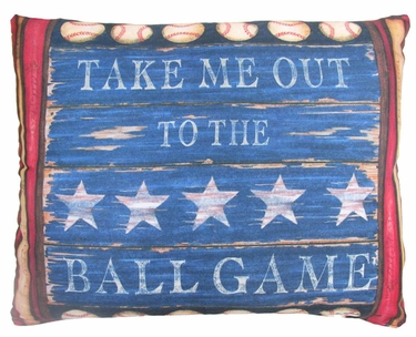 Baseball Sign Outdoor Pillow - Click to enlarge
