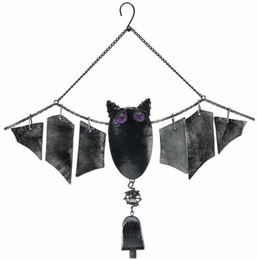 Bat Bell Glass Wind Chime - Click to enlarge