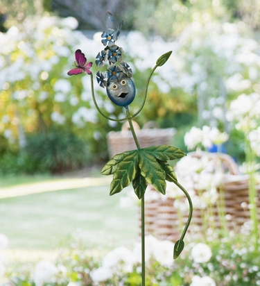 Be Jolly Hydrangea Garden Stake (Set of 2) - Click to enlarge