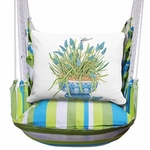 Beach Boulevard Hyacinth Flowers Hammock Chair Swing Set