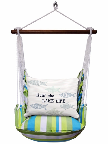 Beach Boulevard Lake Life Livin' Hammock Chair Swing Set - Click to enlarge