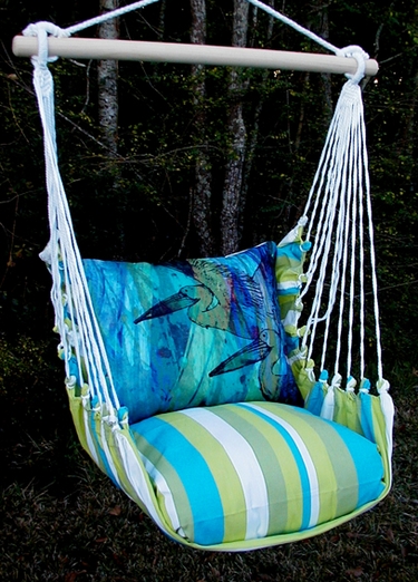 Beach Boulevard Pelicans Hammock Chair Swing Set - Click to enlarge