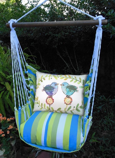 Beach Boulevard Polkadot Birds Hammock Chair Swing Set - Click to enlarge