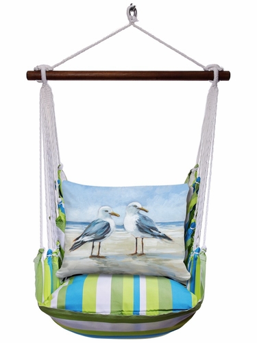 Beach Boulevard Seagull Duo Hammock Chair Swing Set - Click to enlarge