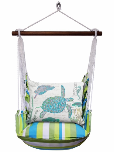 Beach Boulevard Turtle Sealife Medley Hammock Chair Swing Set - Click to enlarge
