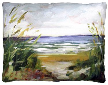 Beach Path Outdoor Pillow - Click to enlarge