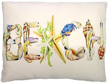 Beach Shells Outdoor Pillow - Click to enlarge