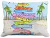 Beach Signs Outdoor Pillow