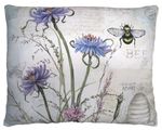 Bees and Wildflowers Outdoor Pillow