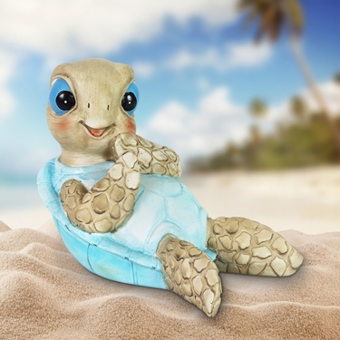 Belly Tan Beach Turtle Statue - Click to enlarge