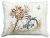 Bike w/Flower Basket Outdoor Pillow