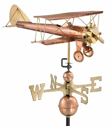 Biplane Weathervane - Click to enlarge