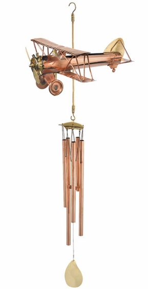 Biplane Wind Chime - Click to enlarge