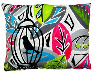 Birdcage Outdoor Pillow - Click to enlarge