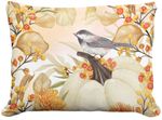 Birds w/Pumpkins 2 Outdoor Pillow