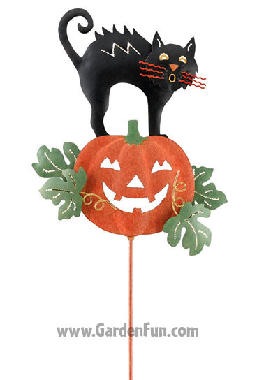 Black Cat Jiggle Stake - Click to enlarge