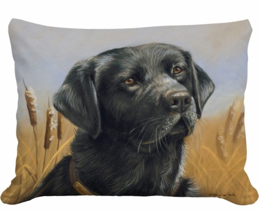 Black Labrador Outdoor Pillow - Click to enlarge
